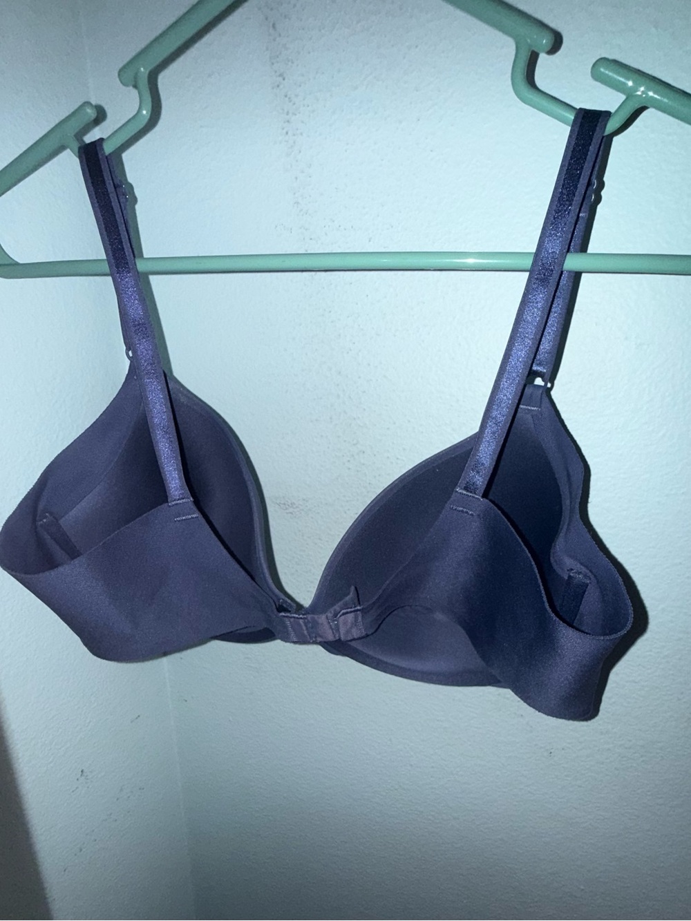 Warners Everyday Smooth T-Shirt Bra in Slate Blue like new 36C - Picture 2 of 3